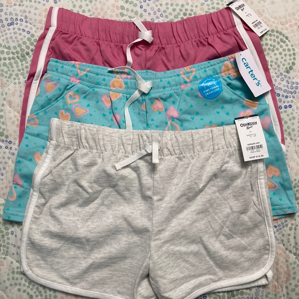 Lot of 3 OshKosh/Carters Active Shorts